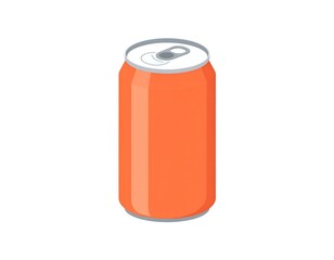 Orange soda can illustration