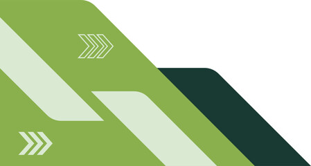 green geometric corner