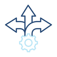 Flexibility Icon Color Outline Style. Vector Illustration Design