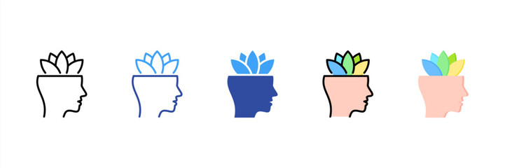 Mindfulness Multi Style Icon Set