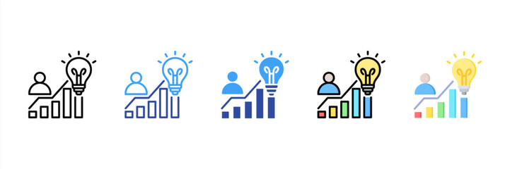 Self Development Multi Style Icon Set