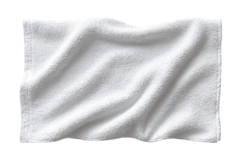 Folded white towel