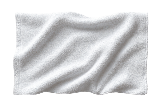 Folded white towel