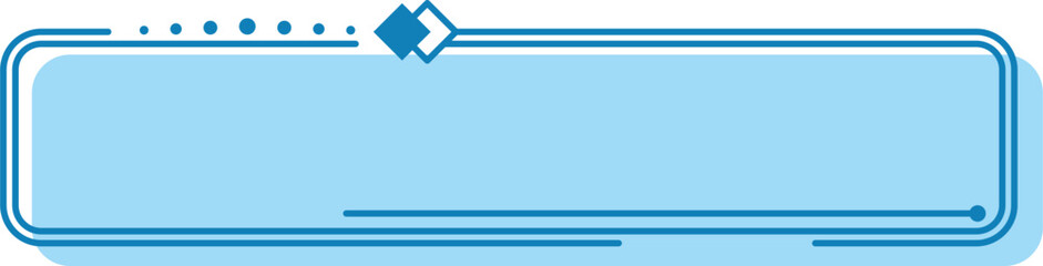 Blue Rectangle Frame Banner