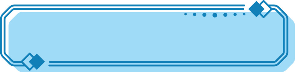 Blue Rectangle Frame Banner