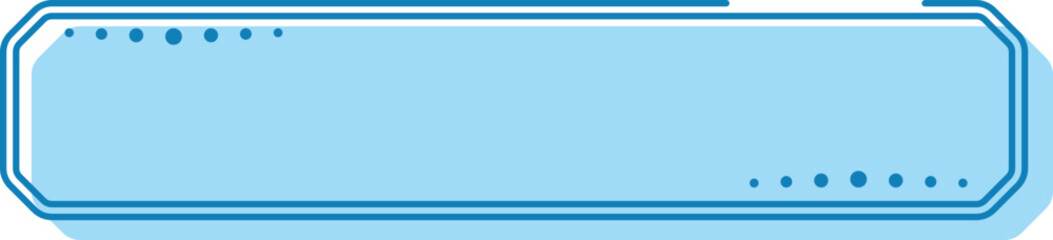 Blue Rectangle Frame Banner