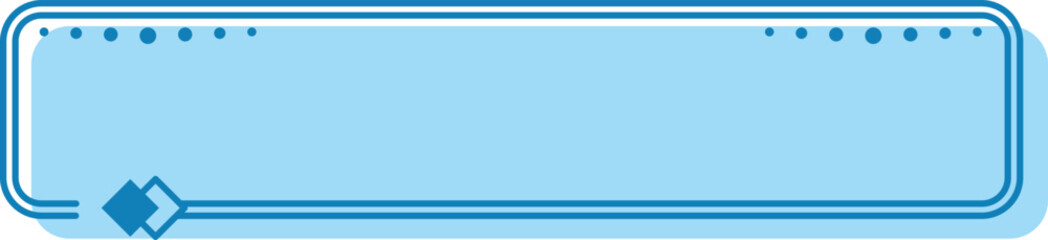 Blue Rectangle Frame Banner