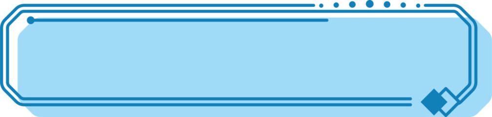 Blue Rectangle Frame Banner