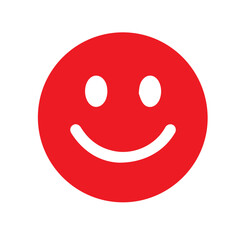 Simple Red Smiley Face