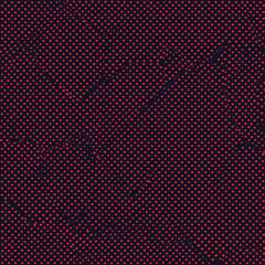 미술적이고 추상적인 붉은 점 패턴의 배경, 깊이와 질감을 표현하는 그래픽 디자인