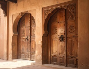 Ornate Wooden Doors of Moroccan Architecture