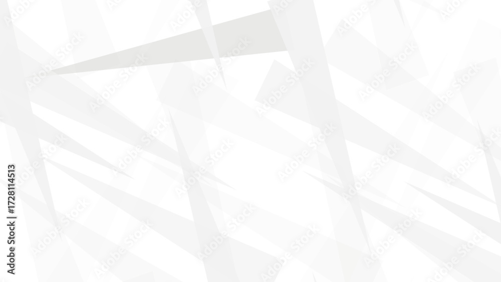 Wall mural abstract background with white and gray and geometric style with simple lines and corners, triangle 