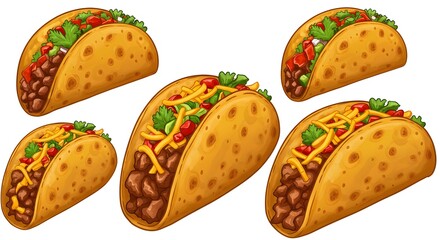 Delicious tacos ready to be eaten