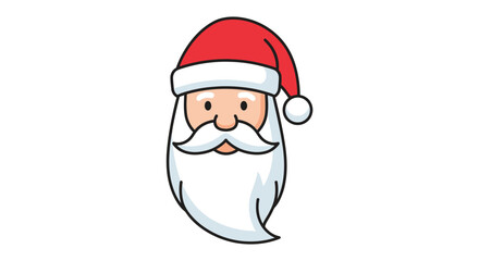 Festive santa claus illustration conveying winter holiday cheer and whimsical spirit, perfect for