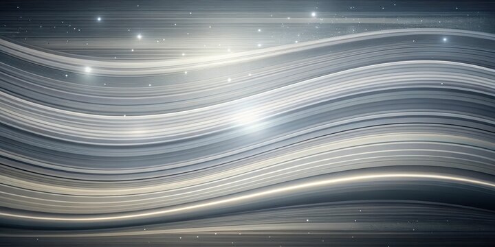 Astronomical abstract background with wavy grey horizontal lines and a soft gradient effect - Powered by Adobe