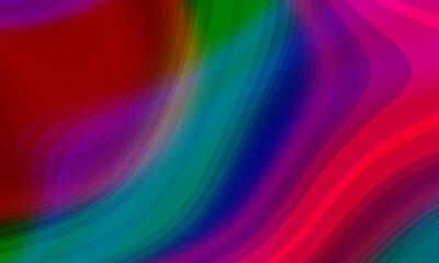 Red Blue Neon Gradient Abstract Flow
