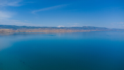 Summer Aerial Views of Bear Lake State Park Utah Paddle Boarding 