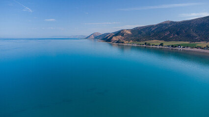 Summer Aerial Views of Bear Lake State Park Utah Paddle Boarding 