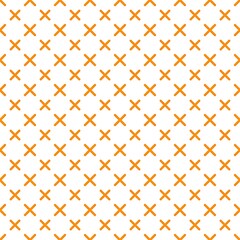 Orange X pattern on white background