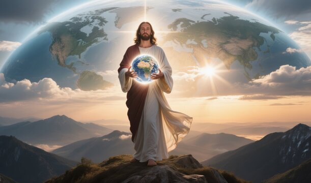 Jesus Holding the Earth: King of the World and Ruler of the Universe