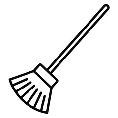 Broom – Cleaning Tool Line Icon