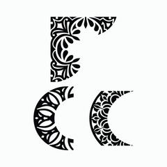 Floral Corner Circular Ornament Decorative Pattern Elegant Design Vector Illustration