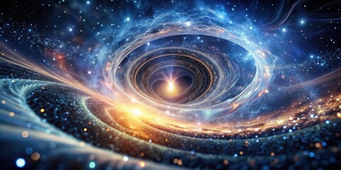 Cosmic vortex swirls with entangled particles