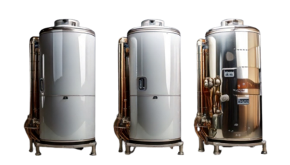 Three Commercial Water Heaters in Studio Spotlight.