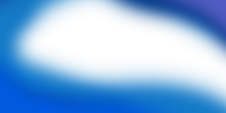 Abstract blue and white gradient background with soft edges isolated on transparent background