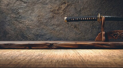 Katana Blade and Handle, Cinematic Background