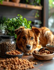 pet accessories and healthy food products, luxury pet care items 