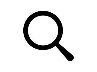 magnifying glass isolated