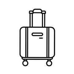 suitcases isolated on white