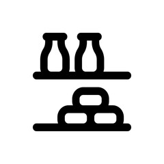 Black and white icon depicting two stylized figures representing teamwork or collaboration concept design art