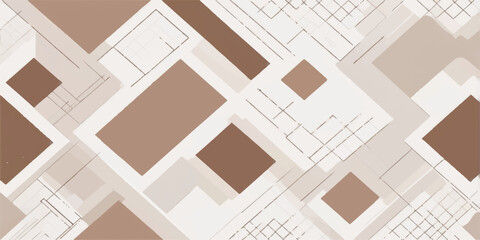 Abstract seamless pattern with geometric squares for wallpaper or business design and architecture illustration vector art texture