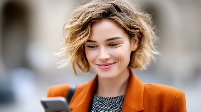 Businessman checking emails on his smartphone during a commute, ideal for mobile productivity, on-the-go work, and tech-savvy professionals.