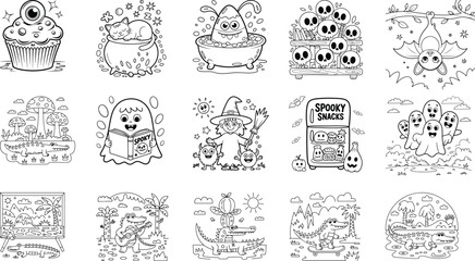 Coloring Pages, Cute, Black And White