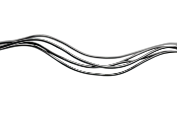 Abstract wavy lines, grey and black