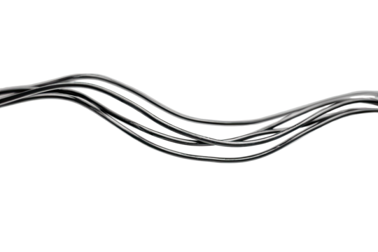 Abstract wavy lines, grey and black - Powered by Adobe