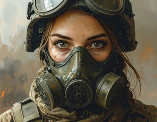 Resilient Figure in a Post-Apocalyptic Setting