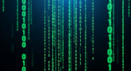Binary Code Background Image.