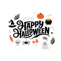 Happy Halloween Printable Banner, Text, Logo, Font, Vector, Halloween Slide Background, Halloween Street Signs and Happy Halloween Party Invitation