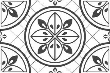 black and white floral pattern