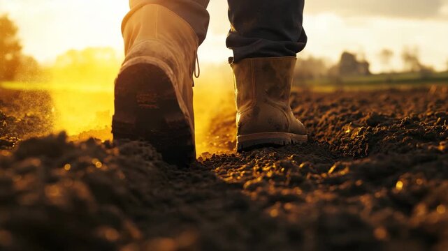 Close-up of feet walking on rural road
