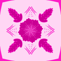 Geometric fabric pattern, geometric background, purple pattern, purple flowers, purple heart shape, geometric fabric pattern, geometric background with purple fabric and purple pine tree.