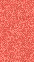 Intricate pattern of swirling lines and shapes creating a complex design.
