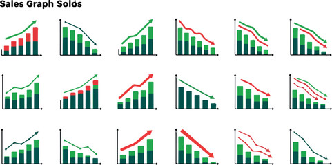 Sales graph showing trends and fluctuations in financial data.