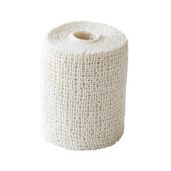 White Knitted Fabric Roll Isolated Background isolated on a white background