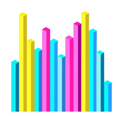 multicoloured bar chart