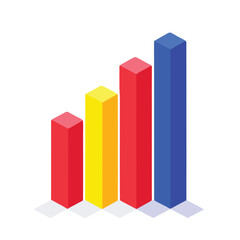 vibrant colourful growth bars